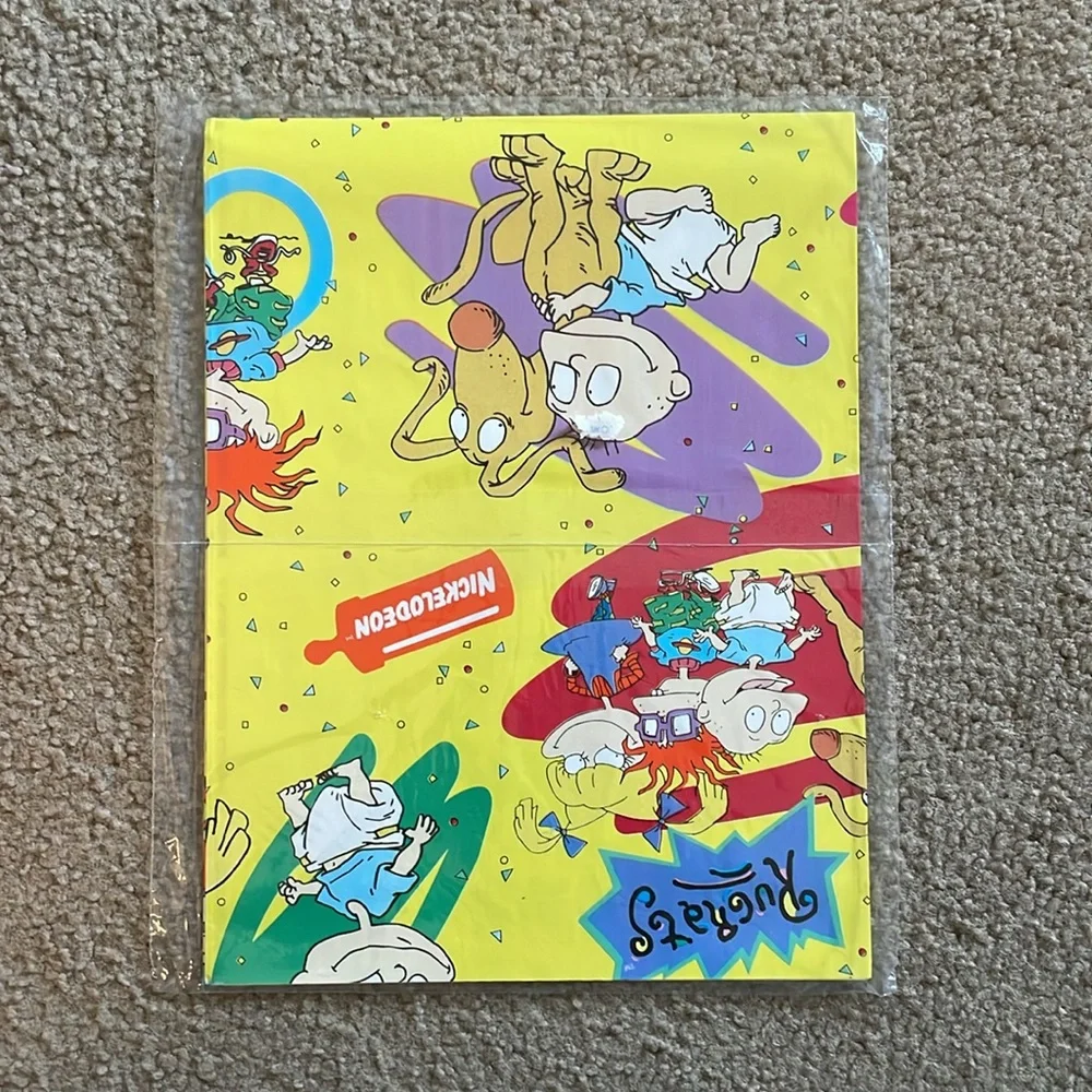 Vintage Early 90s American Greetings Nickelodeon Rugrats Gift Wrap - 2 Packages